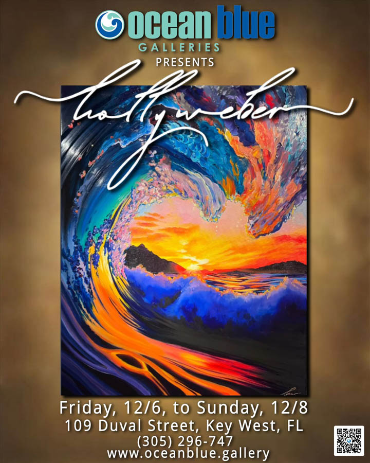 Holly Weber Art Show Ocean Blue Galleries Key West DEC 2024