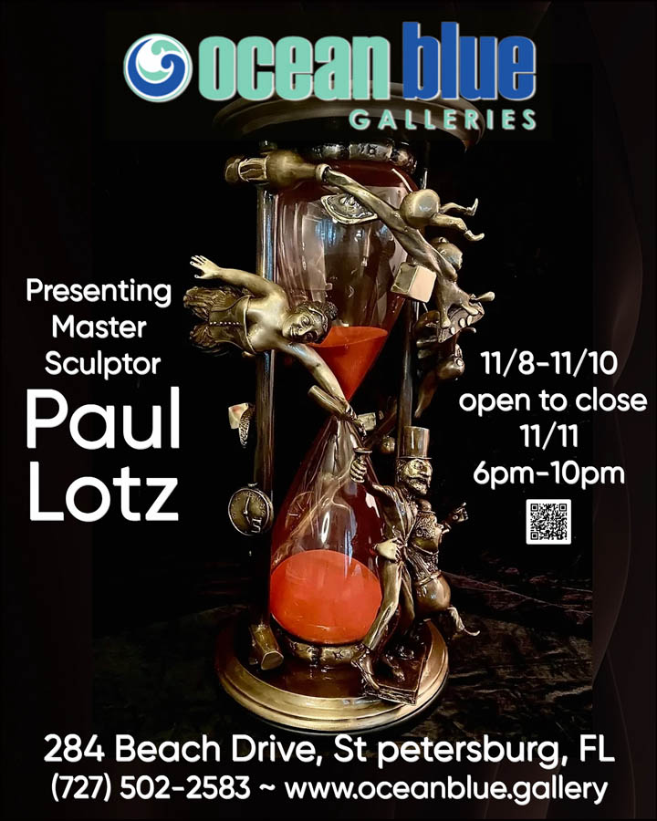 Paul Lotz Art Show at Ocean Blue Galleries St Petersburg Nov 2024