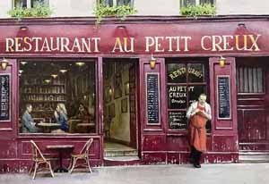 RESTOURANT AU PETIT CREUX by Alexei Butirskiy at Ocean Blue Galleries