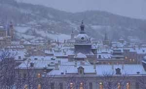 Snowfall Over Prague by Alexei Butirskiy at Ocean Blue Galleries