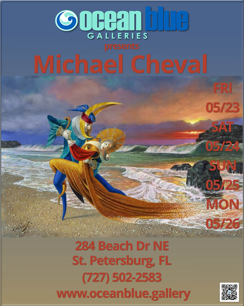 Michael Cheval Memorial Day Weekend Art Show at Ocean Blue Galleries St. Petersburg
