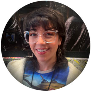 Karina Rosas art consultant Ocean Blue Galleries Winter Park
