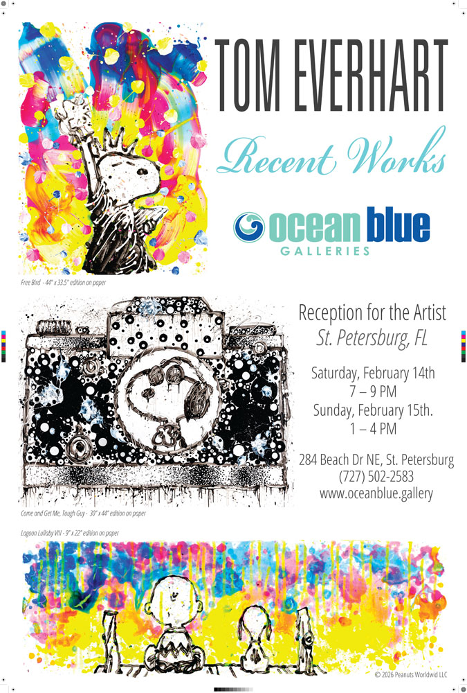 Tom Everhart Appearance at Ocean Blue Galleries FEB 14 and 15, 2026